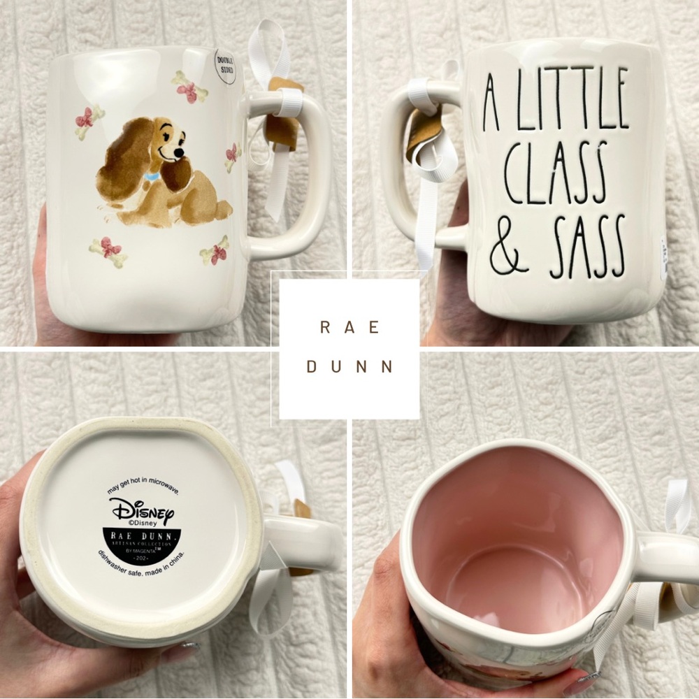 Rae Dunn Disney Lady and The Tramp Mug